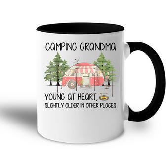 Funny Cute Camping Grandma Cool Vintage Camp Lovers Accent Mug | Mazezy
