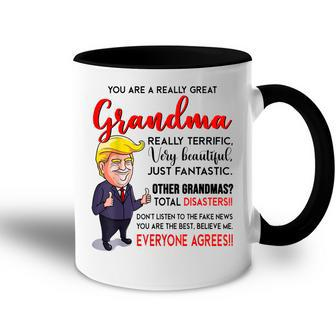 Funny Donald Trump Youre A Really Great Grandma Accent Mug | Mazezy
