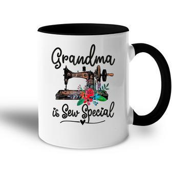 Funny Sewing Machine Quilting Lovers Grandma Is Sew Special Accent Mug | Mazezy