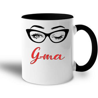 Gma Eyes Wink Cute Glasses Gift For Womens Accent Mug | Mazezy