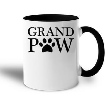 Grand Paw Like Regular Grandpa But Cooler Dog Lovers Gift For Mens Accent Mug | Mazezy
