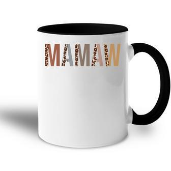 Mamaw Leopard Print Mom Cute Mothers Day Funny Grandma Accent Mug | Mazezy