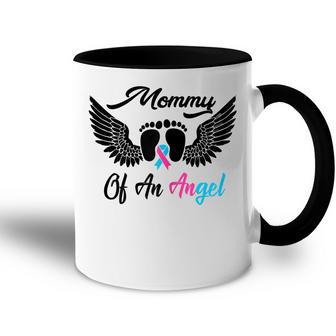 Mommy Of An Angel Miscarriage Infant Loss Gift Mom Gift For Womens Accent Mug | Mazezy UK