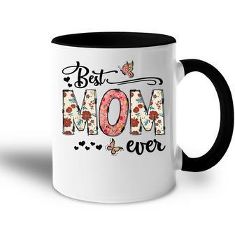 Mothers Day Best Mom Ever Gifts From Daughter Women Mom Kids Accent Mug - Seseable