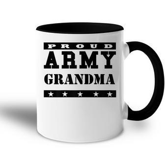 Proud Army Grandma T Usa Patriotic Military Gift For Womens Accent Mug | Mazezy
