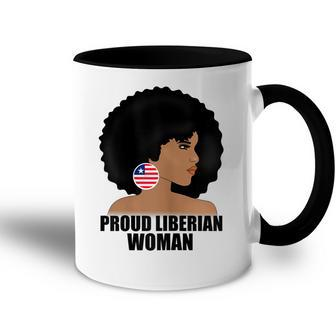Proud Liberian Woman Mothers Liberia Flag Gift Gift For Womens Accent Mug | Mazezy CA