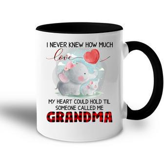 Someone Called Me Grandma Elephant Family Accent Mug | Mazezy