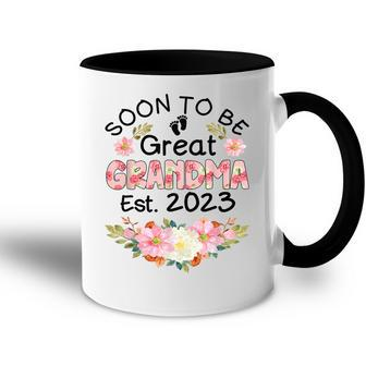 Soon To Be Great Grandma 2023 Mothers Day First Time Grandma Accent Mug | Mazezy