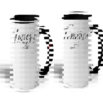 Tennessee Vintage I Love Heart Tn Gift For Womens Accent Mug | Mazezy