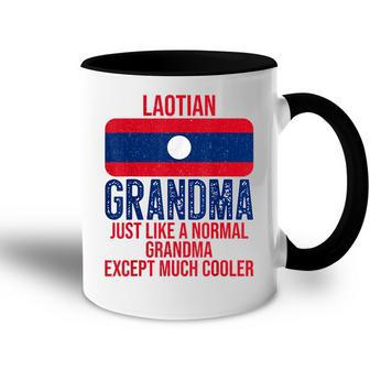 Vintage Laotian Grandma Laos Flag For Mothers Day Accent Mug | Mazezy