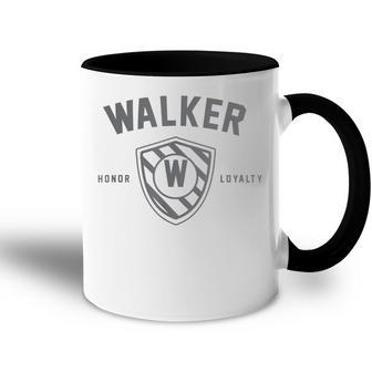 Walker Family Shield Last Name Crest Matching Reunion Accent Mug - Seseable