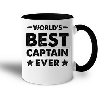 Worlds Best Captain Ever Accent Mug - Seseable
