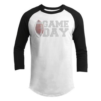 Funny Retro Vintage American Football Game Day  Youth Raglan Shirt