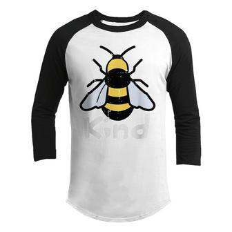 Bee Be Kind Kids Unity Day Orange Anti Bullying Gifts Youth Raglan Shirt - Thegiftio UK