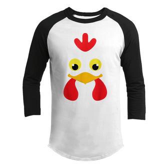 Chicken Halloween Costume Funny Kids Adults Men Women Youth Raglan Shirt - Thegiftio UK