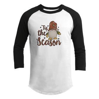 Christmas Gnome Tis The Season Youth Raglan Shirt - Thegiftio UK