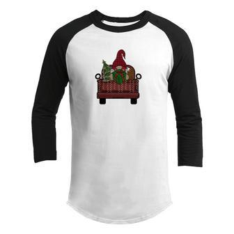 Christmas Gnomes Red Truck V2 Youth Raglan Shirt - Thegiftio UK