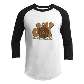Christmas Joy To The World V3 Youth Raglan Shirt - Thegiftio UK