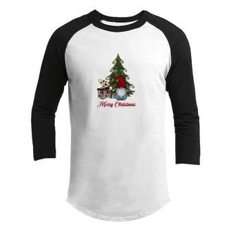 Funny Christmas Gnomes Merry Christmas Youth Raglan Shirt - Thegiftio UK