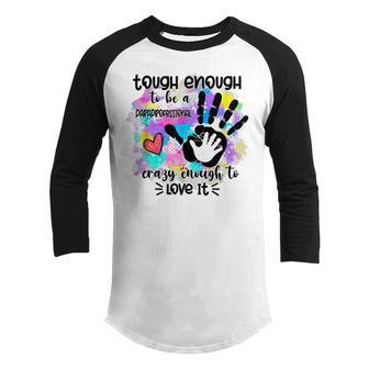 Hands Funny Paraprofessional Appreciation Back To School Youth Raglan Shirt - Thegiftio UK