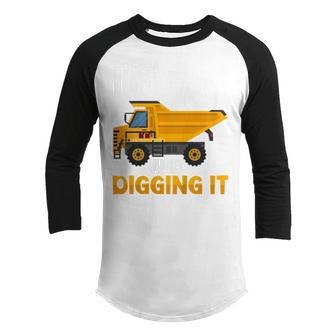 Kids Kids Ten 10Yr 10Th Birthday Construction Boy 10 Years Old Youth Raglan Shirt - Thegiftio UK