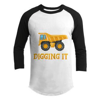 Kids Two 2Yr 2Th Birthday Construction Boy 2 Years Old V2 Youth Raglan Shirt - Thegiftio UK