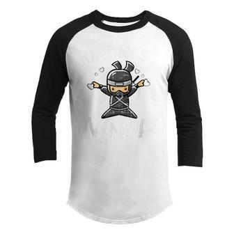 Kindness Ninja Funny Unity Day Orange Anti Bullying Kids Youth Raglan Shirt - Thegiftio UK