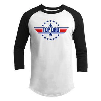 Mens Gift From Kids Top Dad Fathers Day Youth Raglan Shirt - Thegiftio UK