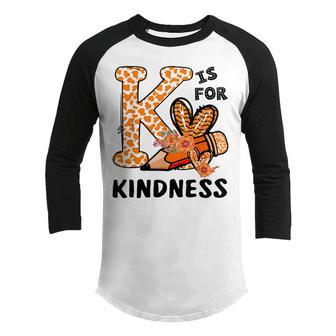 Orange No Bullying Kindness Unity Day Teachers Kids Youth Raglan Shirt - Thegiftio UK