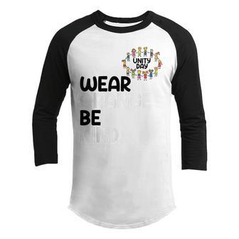 Wear Orange Be Kind Cute Anti Bullying Unity Day Kids Youth Raglan Shirt - Thegiftio UK