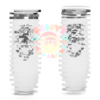 Christmas Groovy And Bright V2 Wine Tumbler - Thegiftio