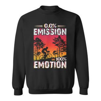 0 Emission 100 Emotion Anti E-Bike Fahrradfahrer Sweatshirt - Seseable
