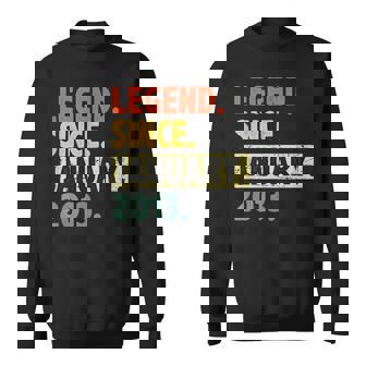 10 Geburtstag Legende Seit Januar 2013 10 Jahre Alt Sweatshirt - Seseable