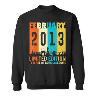 10 Limitierte Auflage Hergestellt Im Februar 2013 10 Sweatshirt - Seseable