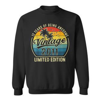 12 Year Old Awesome Since 2011 Limited Edition 12Th Birthday Sweatshirt - Seseable