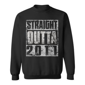 12 Year Old Gift Straight Outta 2011 Made In 12Th Birthday Men Women Sweatshirt Graphic Print Unisex - Thegiftio UK