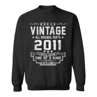 12 Year Old Gift Vintage 2011 Made In 2011 12Th Birthday Men Sweatshirt - Thegiftio UK