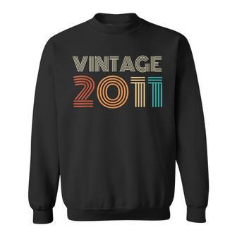 12 Year Old Gifts Born In 2011 Vintage 12Th Birthday Retro Sweatshirt - Thegiftio UK