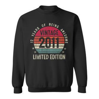12 Years Old Made In 2011 Limited Edition 12Th Birthday Gift V2 Men Women Sweatshirt Graphic Print Unisex - Seseable