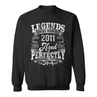 12Th Birthday Vintage Legends Born In 2011 12 Years Old V3 Sweatshirt - Thegiftio UK