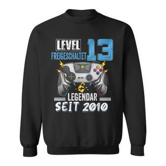 13 Jahre Level 13 Freigeschaltet Legendar Seit 2010 Kinder Sweatshirt - Seseable