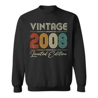 15 Year Old Gifts Vintage 2008 Limited Edition 15Th Bday Sweatshirt - Seseable