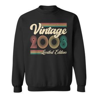 15 Year Old Vintage 2008 Limited Edition 15Th Birthday Retro V2 Sweatshirt - Thegiftio UK