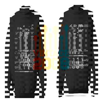 15Th Birthday Gifts Vintage 2008 Guitarist Guitar Lovers Sweatshirt | Seseable CA