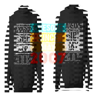 16 Year Old Awesome Since May 2007 16Th Birthday Gifts Sweatshirt - Seseable