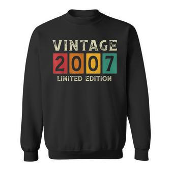 16 Year Old Gifts Made In 2007 Vintage 16Th Birthday Retro Men Women Sweatshirt Graphic Print Unisex - Seseable