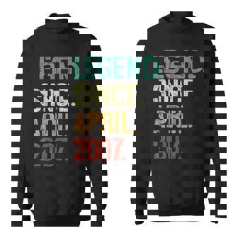 16 Years Old Legend Since April 2007 16Th Birthday Sweatshirt | Mazezy