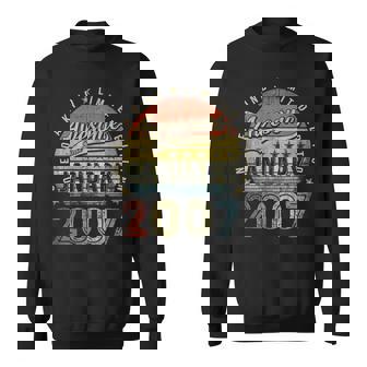 16Th Birthday Gift Awesome Since January 2007 16 Year Old Sweatshirt - Seseable