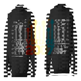 16Th Birthday Gifts Vintage 2007 Guitarist Guitar Lovers Sweatshirt | Seseable CA