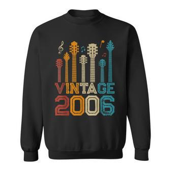 17Th Birthday Gifts Vintage 2006 Guitarist Guitar Lovers Sweatshirt - Seseable